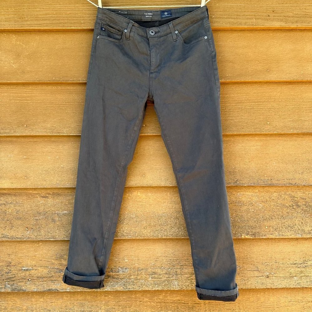 AG The Primo Cigarette Leg Charcoal Gray Adriano Goldschimied Stretch Jeans 28 - Picture 3 of 11